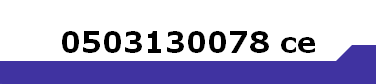 0503130078 ce